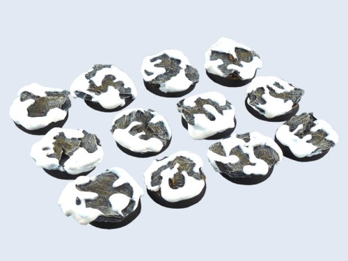Winter Shale Bases, Round 25mm (5)