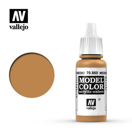 Vallejo Model Color Medium Flesh Tone (021) 70.860 17ml