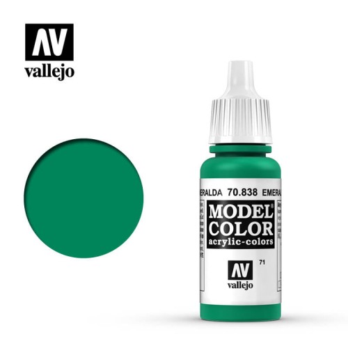 Vallejo Model Color Emerald (071) 70.838 17ml
