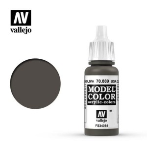 Vallejo Model Color  Olive Brown (091) 70.889 17ml