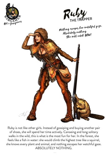 Hot & Dangerous: Ruby, the Trapper (28mm)