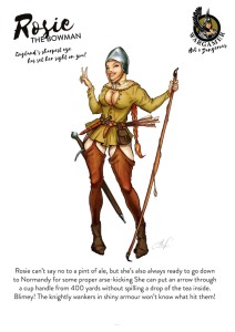 Hot & Dangerous: Rosie, the Bowmen (54mm)