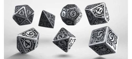 Kości RPG Metalowe Steampunk (7)