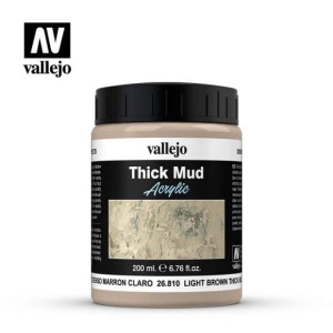 Vallejo Diorama FX - Light Brown Thick Mud 26.810 200ml. 