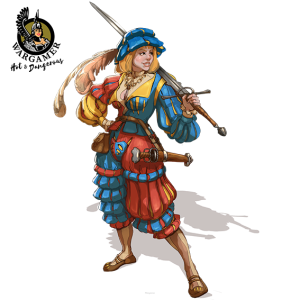 Hot & Dangerous: Greta, the Landsknecht (28 mm)