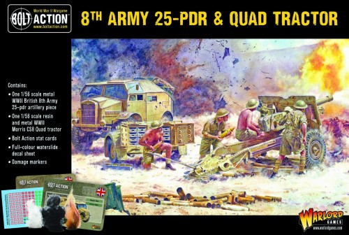 Bolt Action: 8th Army 25 PDR & Quad Tractor