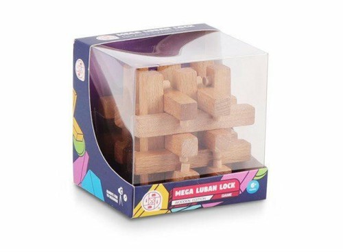 Drewniana Łamigłówka Duża Mega Luban Lock 4