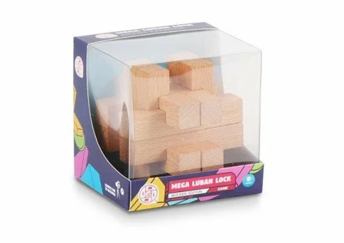 Drewniana Łamigłówka Duża Mega Luban Lock 5