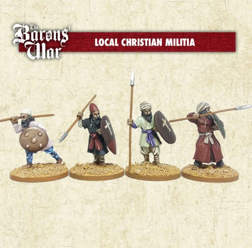 Local Christian militia on foot