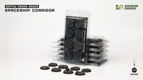 Gamers Grass: Spaceship Corridor Bases, Round 32mm