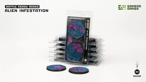 Gamers Grass: Alien Infestation Bases, Round 60mm