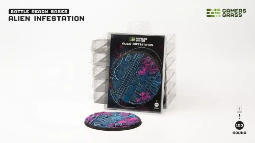 Gamers Grass: Alien Infestation Bases, Round 100mm