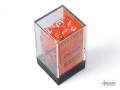 Chessex Translucent Orange/White Polyhedral Dice Set