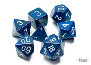 Chessex Speckled Stealth Polyhedral 7-Dice Set