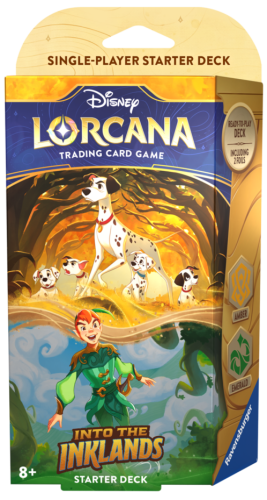 Disney Lorcana TCG: Into the Inklands - Bongo & Peter Pan (Amber & Emerald) Starter Deck