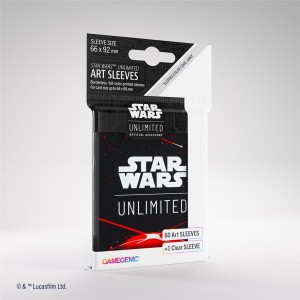 Koszulki Gamegenic: Star Wars Unlimited - Art Sleeves -Space Red (60 szt.)