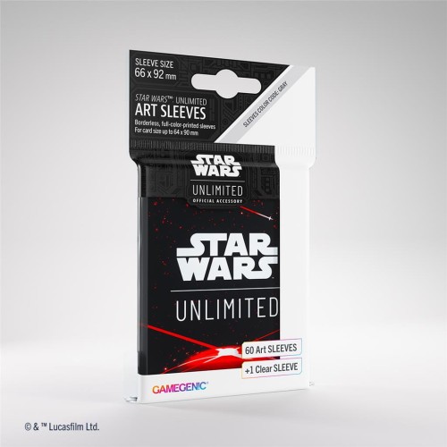 Koszulki Gamegenic: Star Wars Unlimited - Art Sleeves -Space Red (60 szt.)