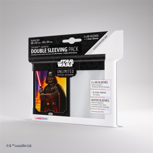 Koszulki Gamegenic: Star Wars Unlimited - Double Art Sleeves - Darth Vader (60 szt.)