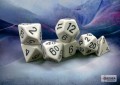 Chessex Opaque White/black Polyhedral 7-Dice Set