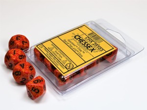 Chessex Speckled Fire Set of Ten d10s