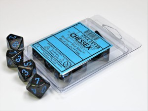 Chessex Speckled Blue Stars Set of Ten d10s