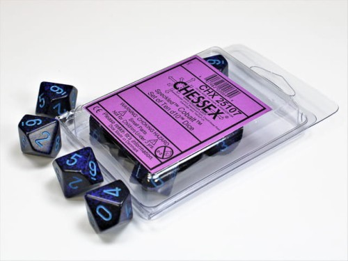 Chessex Speckled Cobalt Set of Ten d10s