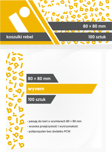 Koszulki na karty Rebel: Wyvern (80x80mm), 100 sztuk