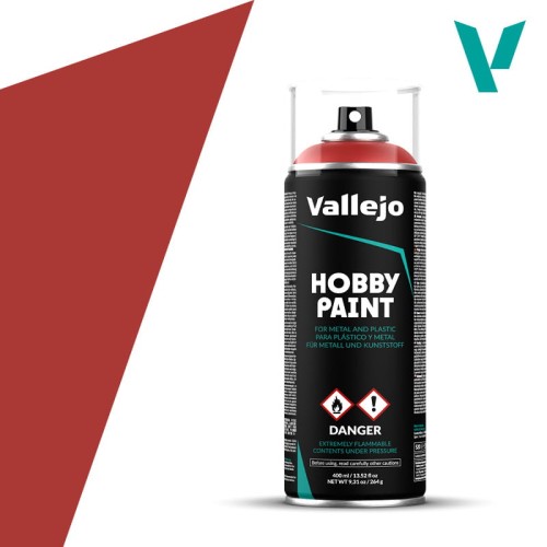 Vallejo Hobby Spray Paint - Scarlet Red 28.016 400ml.