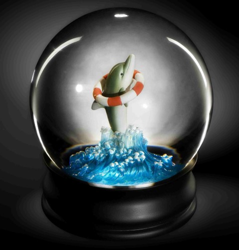 Snowglobe Delfin