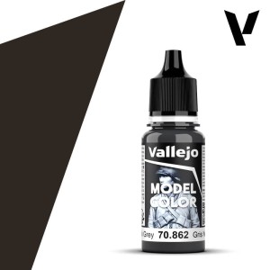 Vallejo Model Color Black Grey (185) 70.862 18 ml