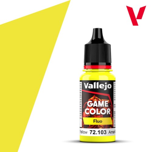 Vallejo Game Color: Fluo - Fluorescent Yellow 72.103 18ml