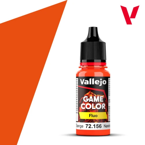 Vallejo Game Color: Fluo - Fluorescent Orange 72.156 18ml
