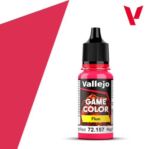 Vallejo Game Color: Fluo - Fluorescent Red 72.157 18ml