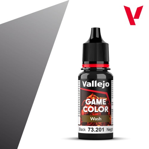 Vallejo Game Color: Wash - Black 73.201 18ml