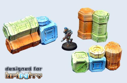 Micro Art Studio:  T00086 - Infinity Cargo Crates (5)