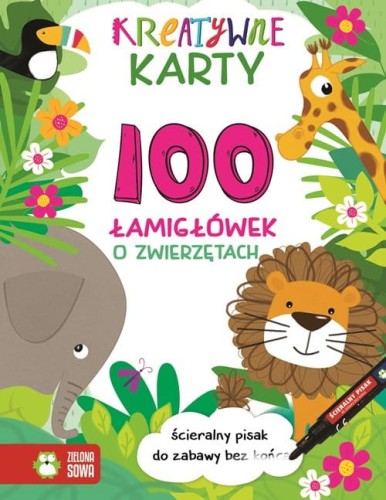 Kreatywne Karty - 100 łamigłówek o zwierzętach