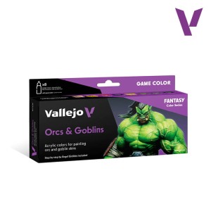 Vallejo Game Color - Orcs & Goblins Paint Set 72.192 18ml.