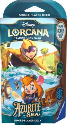 Disney Lorcana TCG: Azurite Sea - Go Go Tamago  & Gadget (Emerald & Saphire) Starter Deck