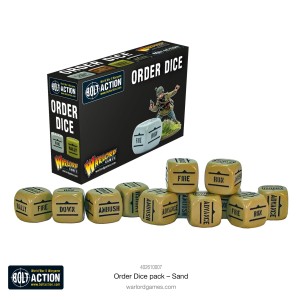 Bolt Action: Orders Dice - Sand