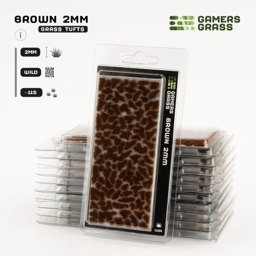 Gamers Grass: Brown Tuft (2mm)