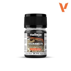 Vallejo Diorama FX - Vulcan Black 0.1-0.6 mm 26.316