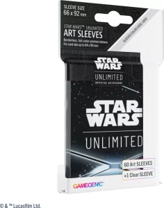 Gamegenic: Star Wars Unlimited - Art Sleeves - Card Back Black