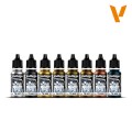 Vallejo Metallic Colors Paints set 70118