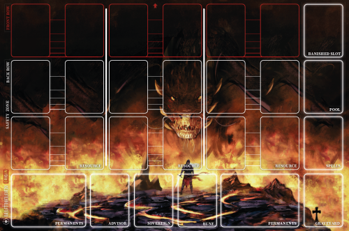 Bluthelden: Playmat - Fire Demon