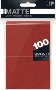 Ultra Pro: Deck Protectors Matte Czerwone