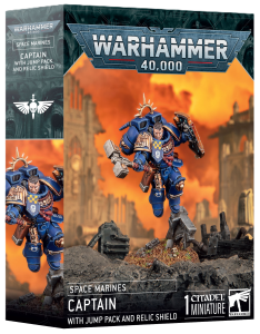 Space Marines: Captain with Jump Pack and Relic Shield