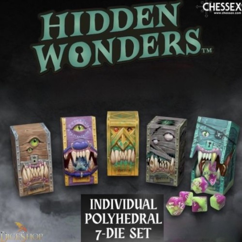 Chessex Hidden Wonders: Mystery 7 Dice Polyset Limited Edition