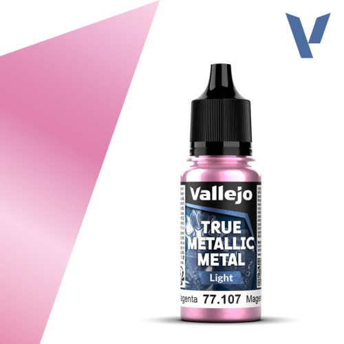 True Metallic Metal: Light Crimson Magenta (77.107)