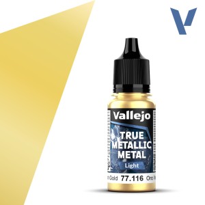 True Metallic Metal: Light Greenish Gold (77.116)