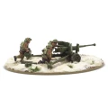  6 pdr Anti-Tank Gun with British Infantry (Winter) Crew